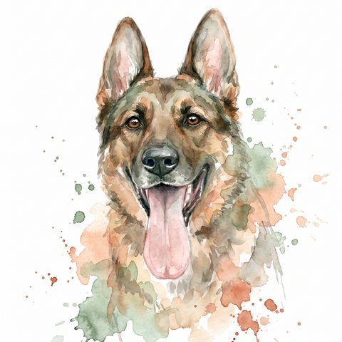 Portrait aquarelle du même couple